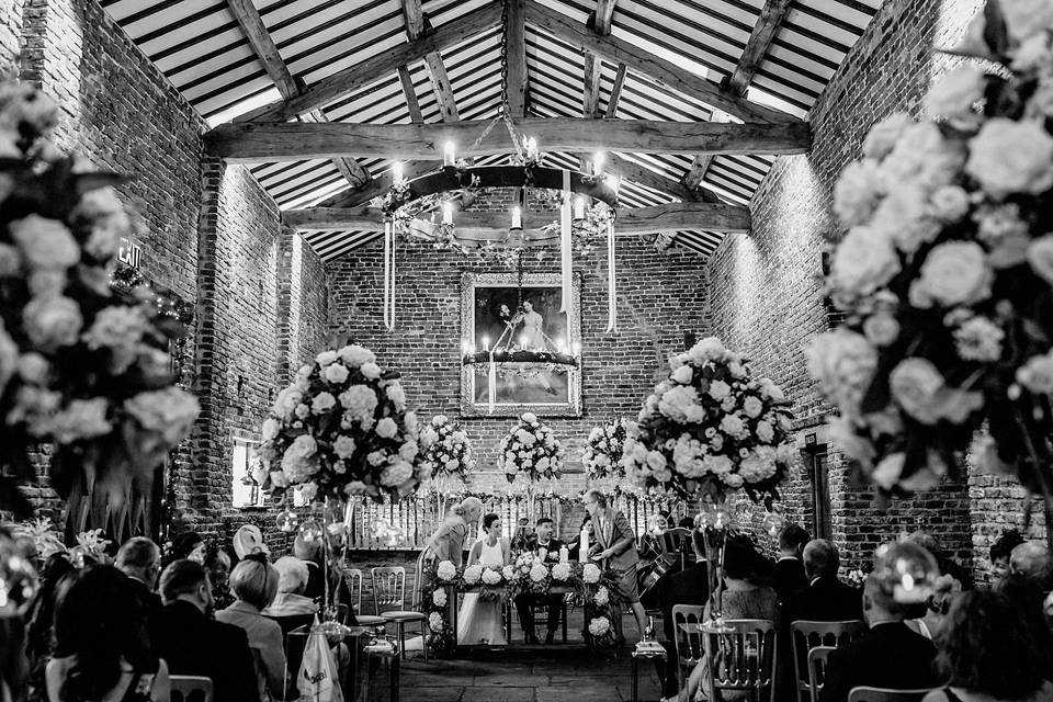 Tithe Barn ceremony