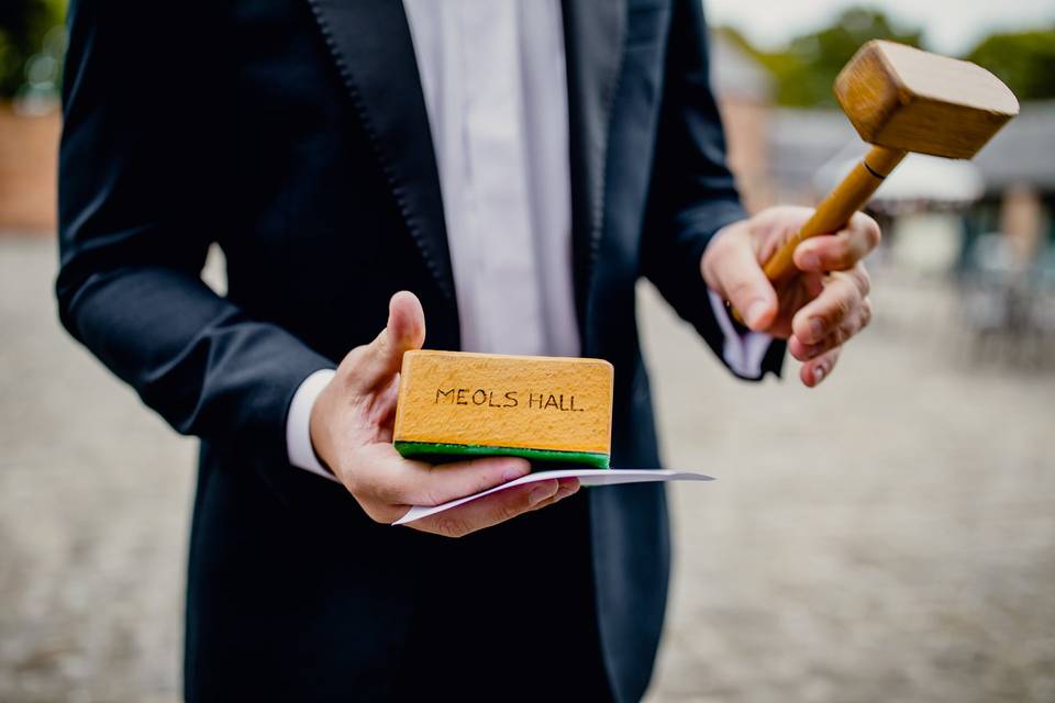 Meols Hall wedding gavel