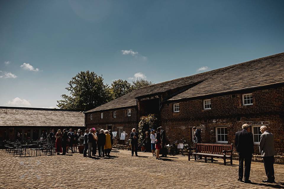 Meols Hall courtyard