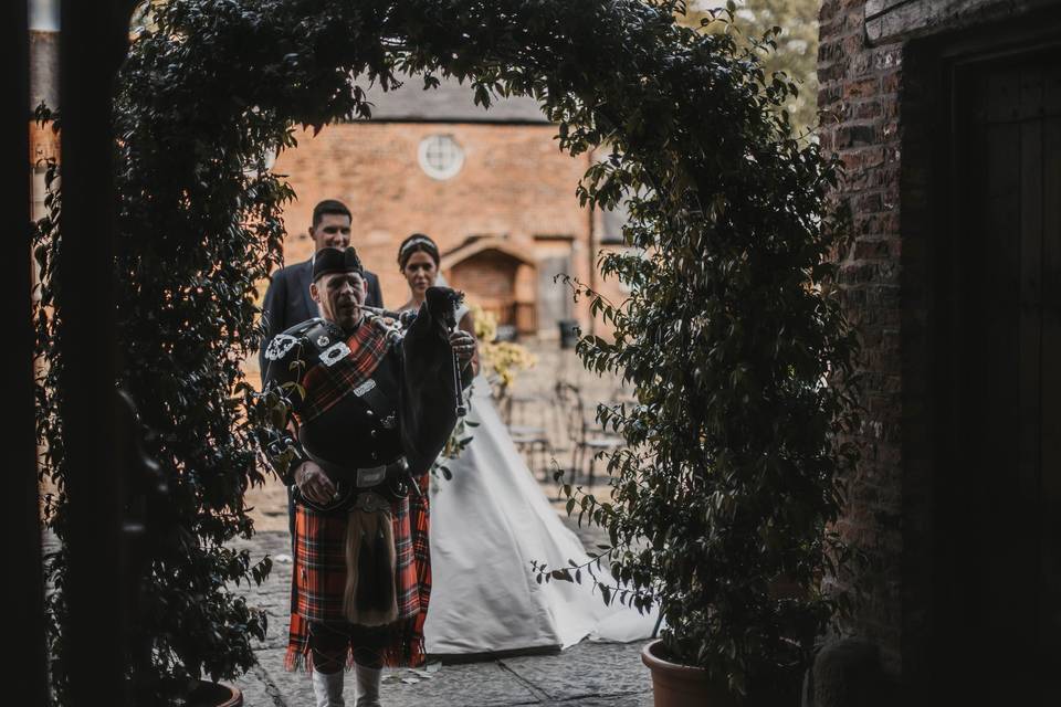 Meols Hall arch entrance