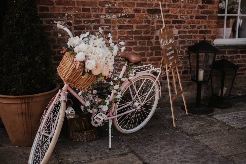 Meols Hall decorated bicycle