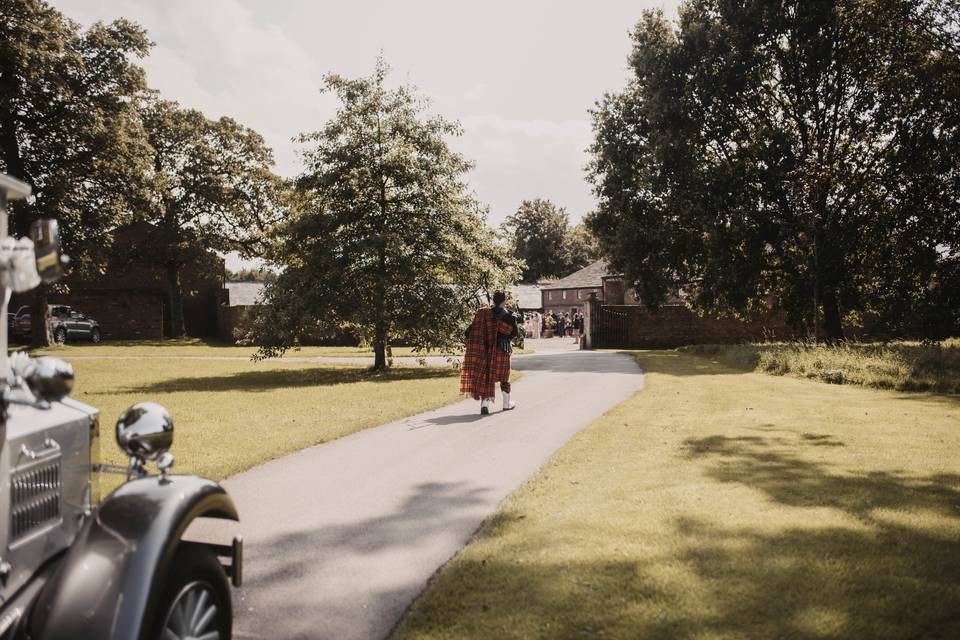 Meols Hall courtyard entrance