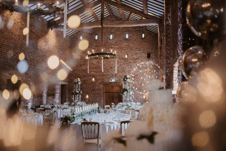 Meols Hall Tithe Barn decorate