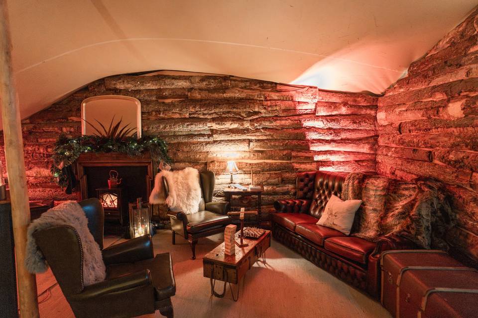 Rustic Chillout Area Entrance