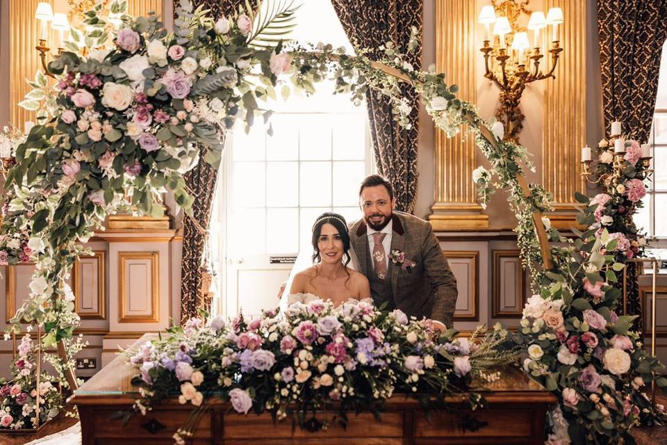 Lavender and pink styling