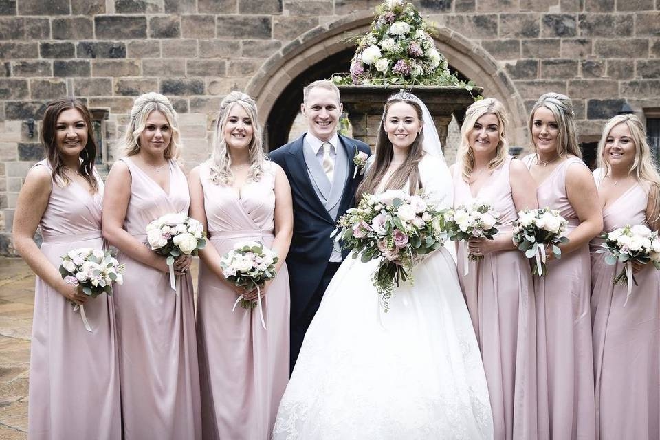 Bridal party blush