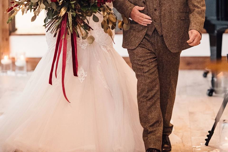 Red and gold bouquet