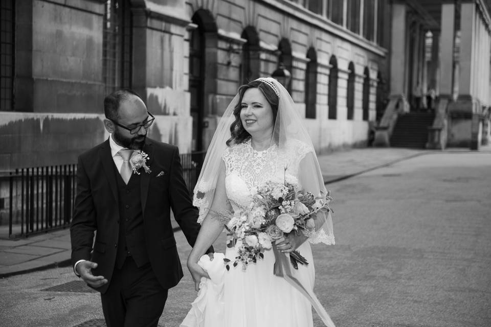 Bride and groom greenwich