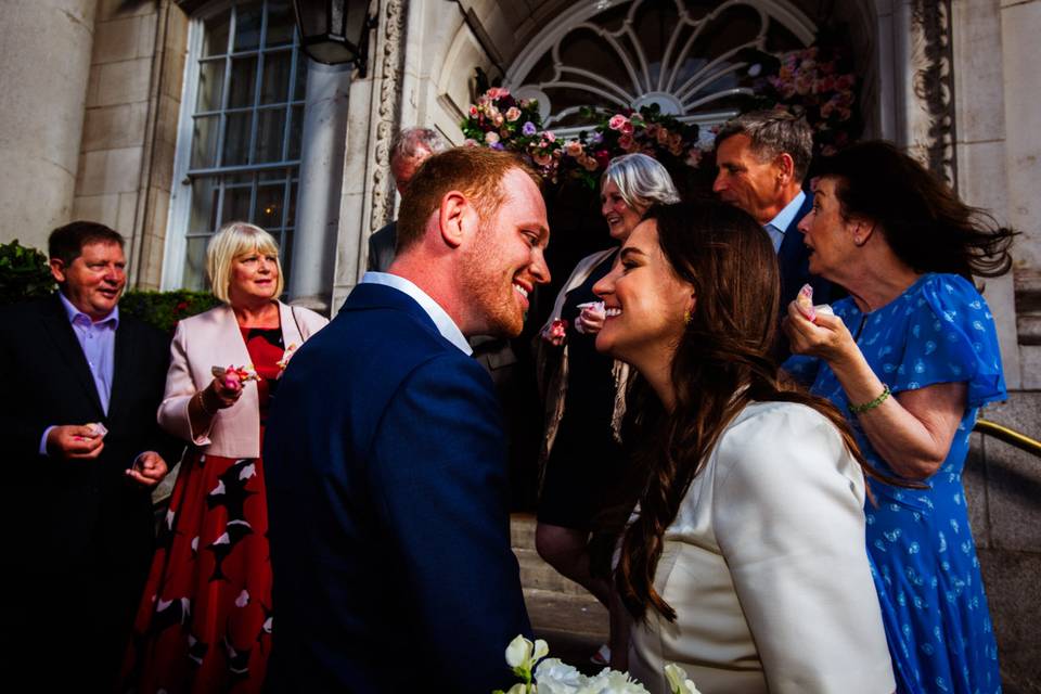 Bride and groom.