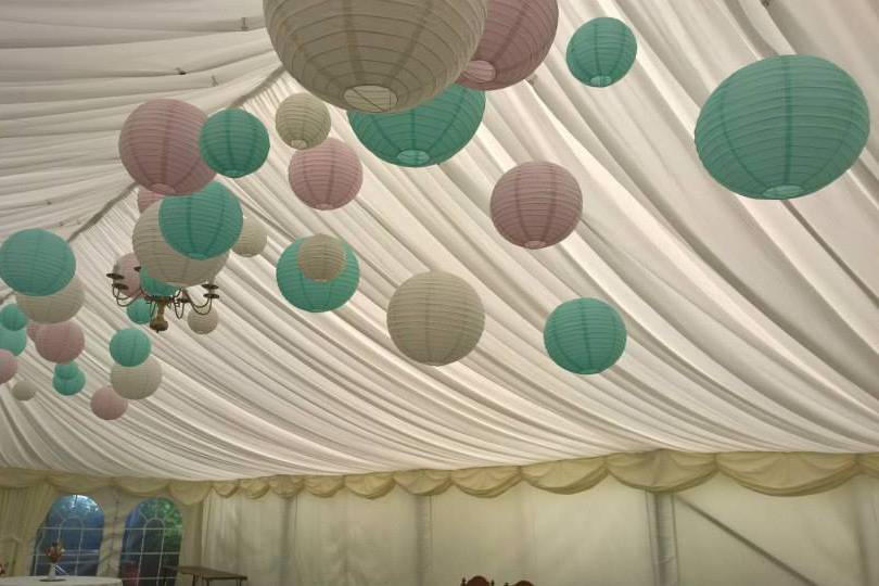 Ceiling lanterns, Broyle Place