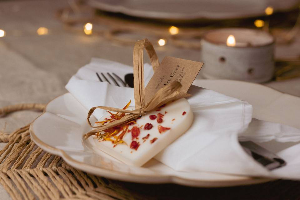 Orange Themed Wedding Favour