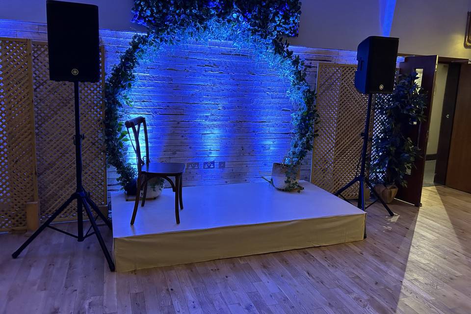PA & Wash Uplighting Hire