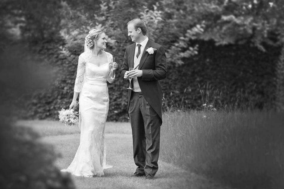 Bride and groom portrait