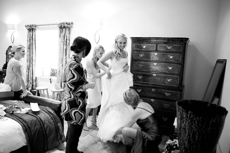 Getting ready wedding