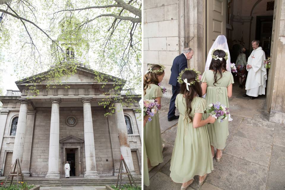 London church wedding