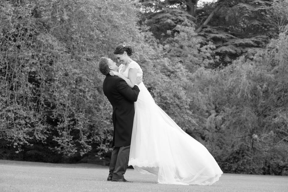 Bride and groom portrait