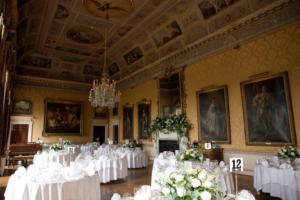 The wedding breakfast room