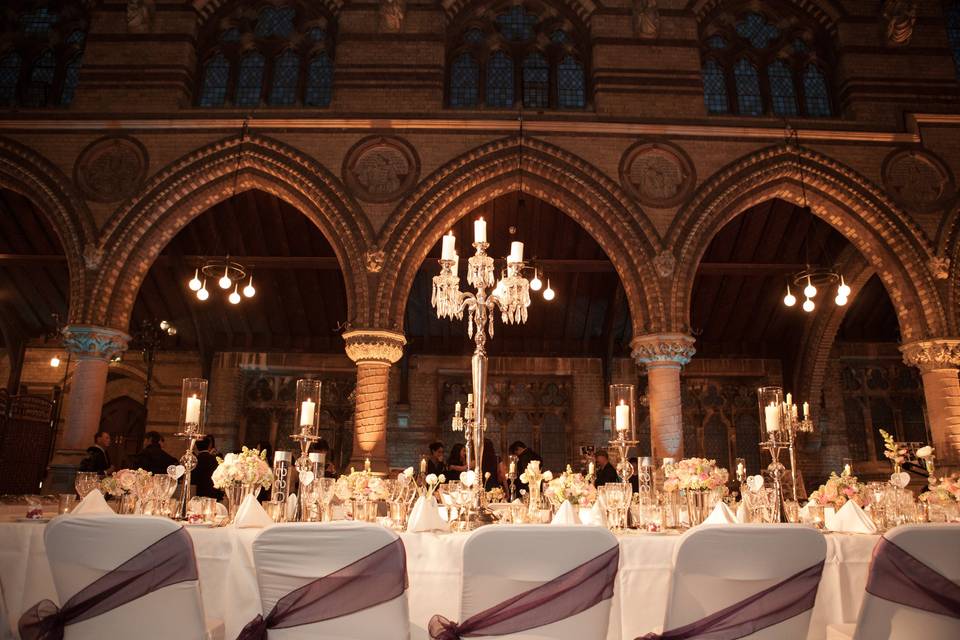 The wedding breakfast room