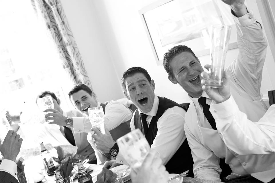 Boys before the wedding