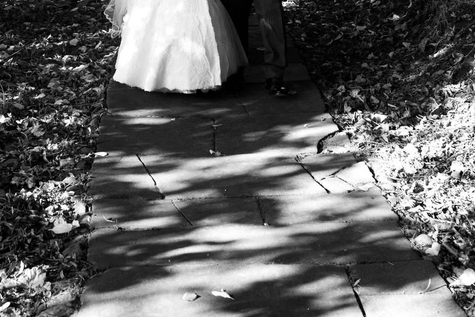 Bride and father