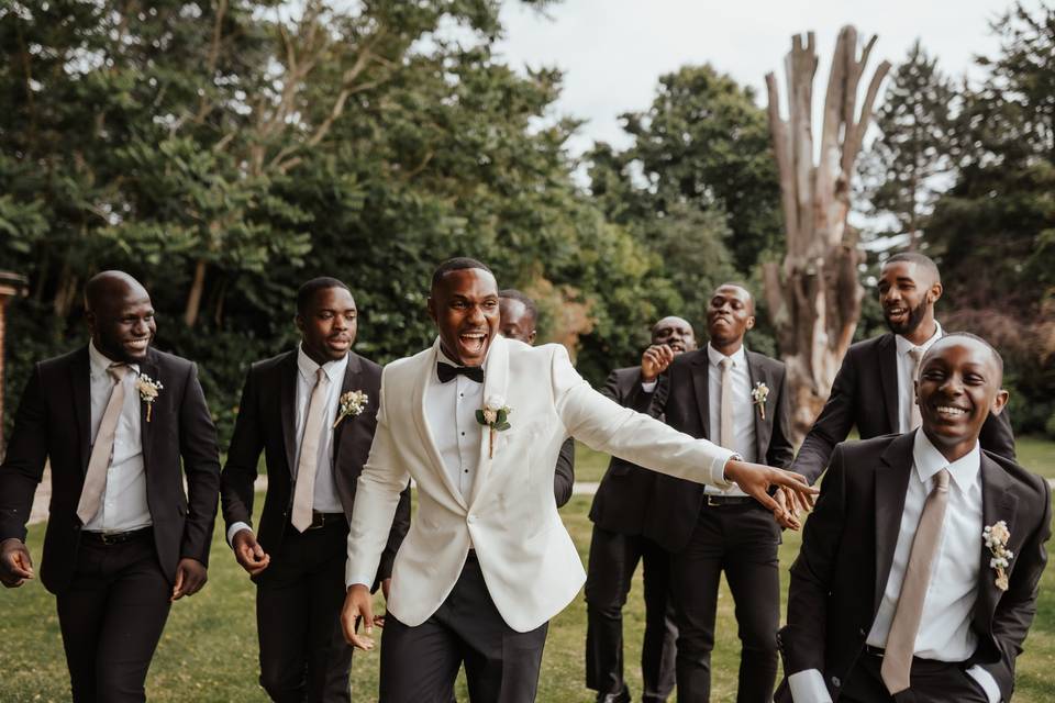 Groom and groomsmen