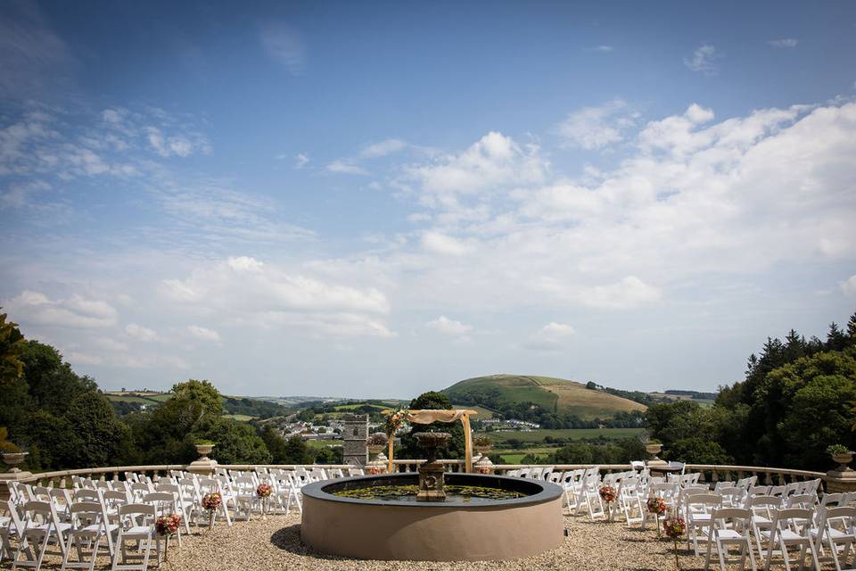Fountain wedding