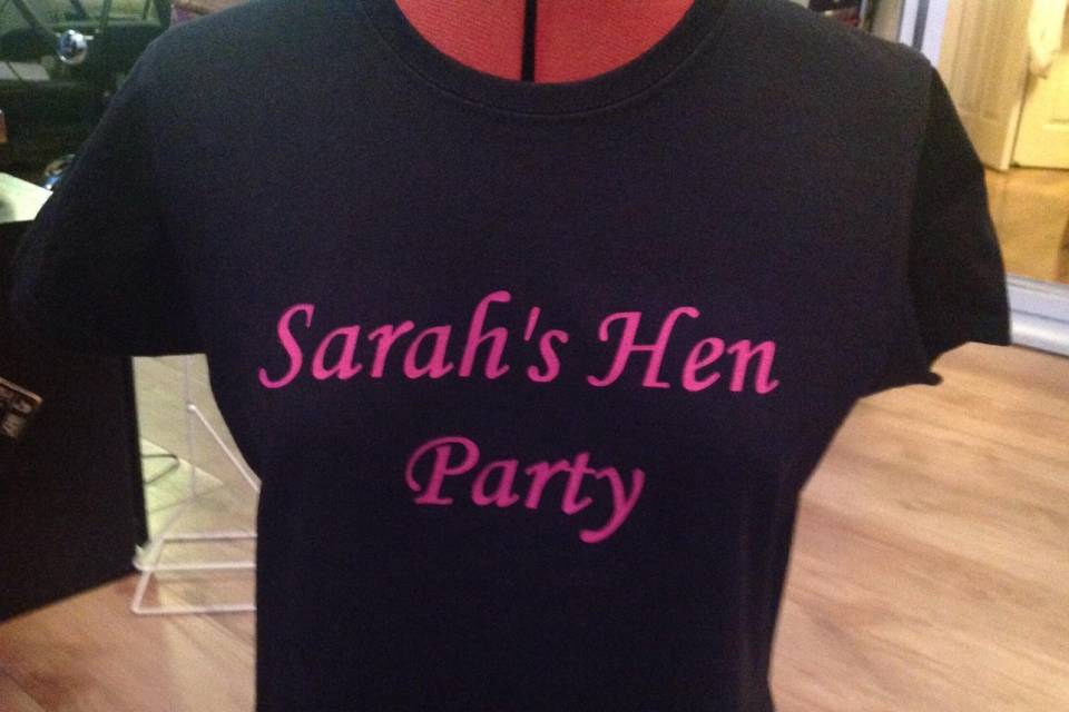 Personalised tshirts