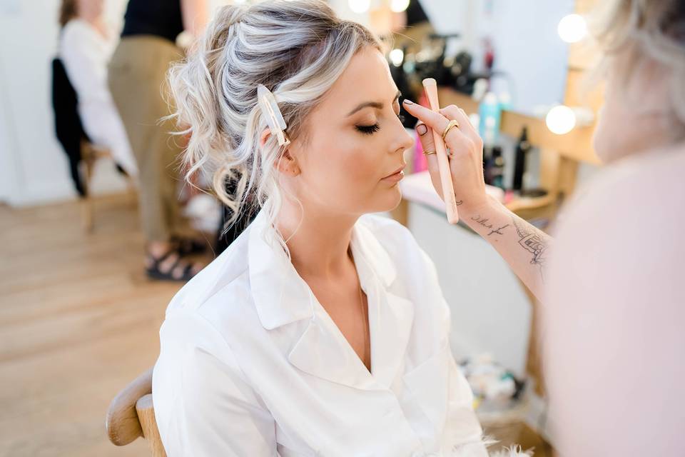 Bridal prep by Claire