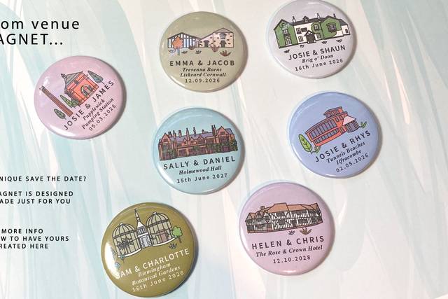 Venue illustration magnet