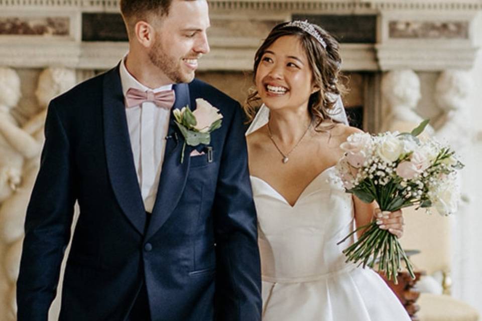 Stunning couple Gosfield Hall