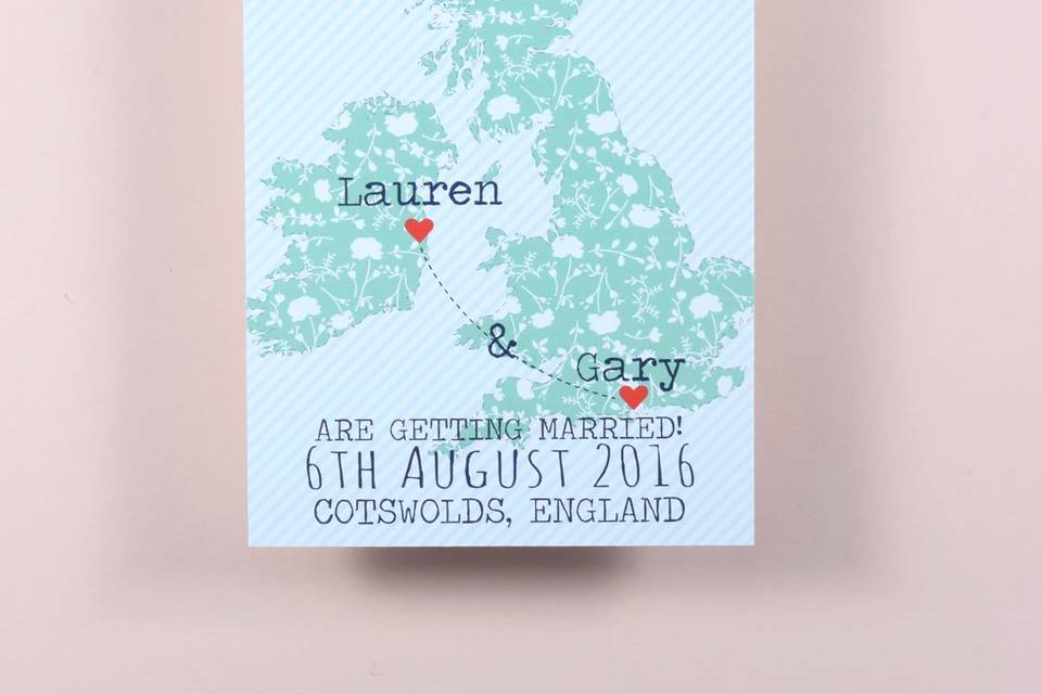 Map save the dates