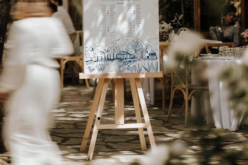 Illustrated  Venue Table Plan