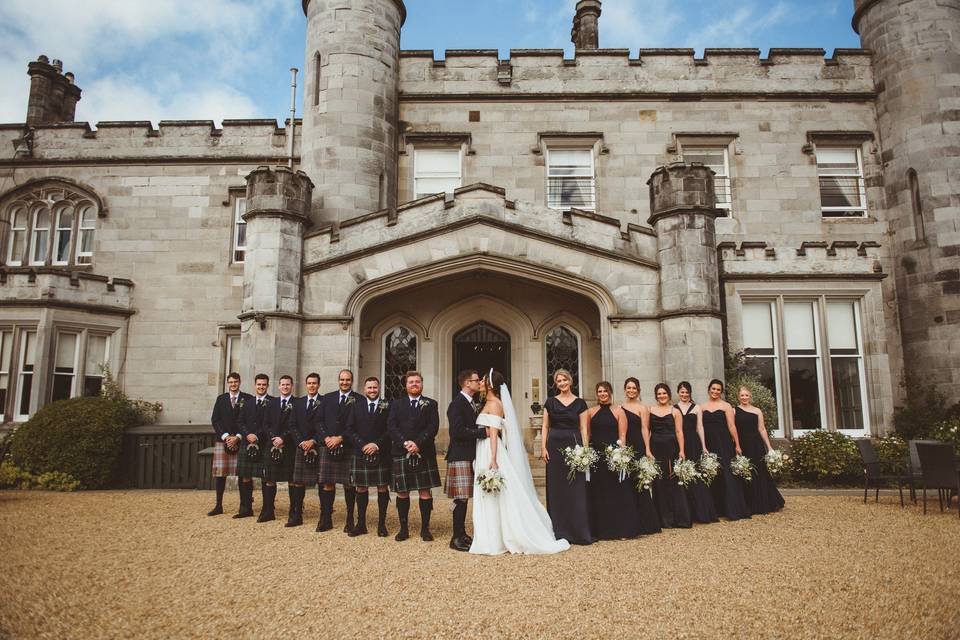 Photography in front of castle