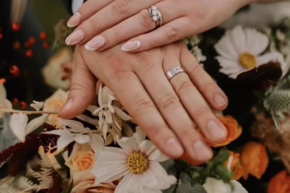 Rings and flowers