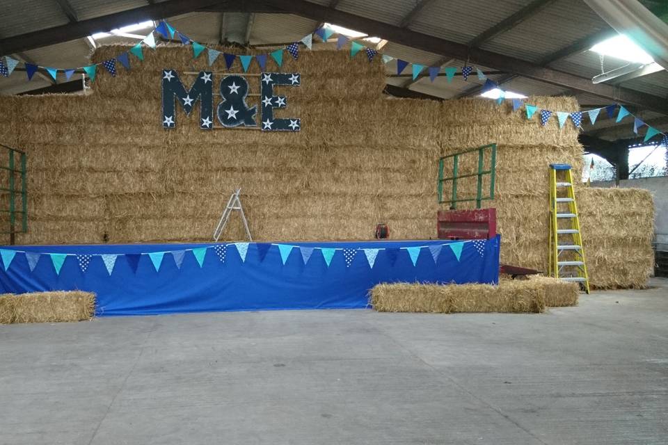 stage in barn