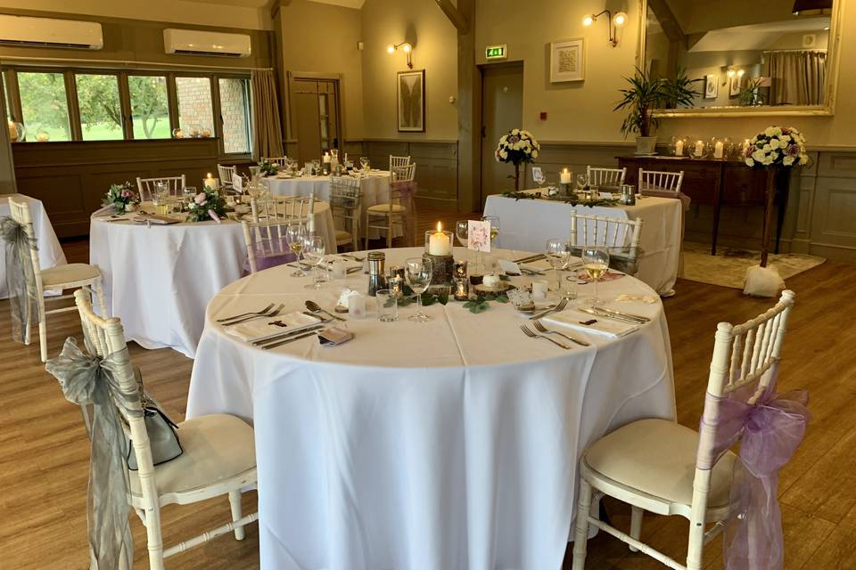 Intimate wedding arrangement