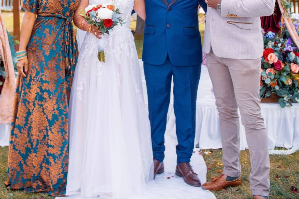 Vibrant white wedding