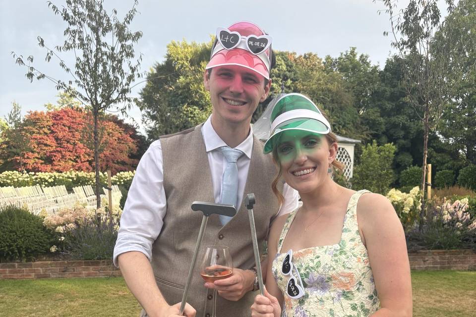 Best man & his wife