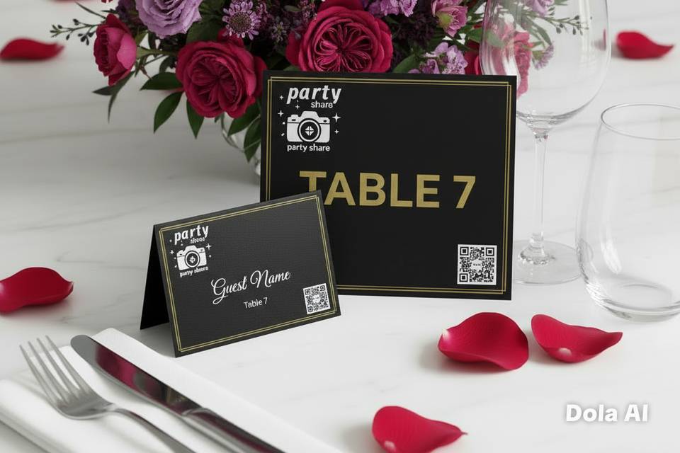 Table talkers and name cards