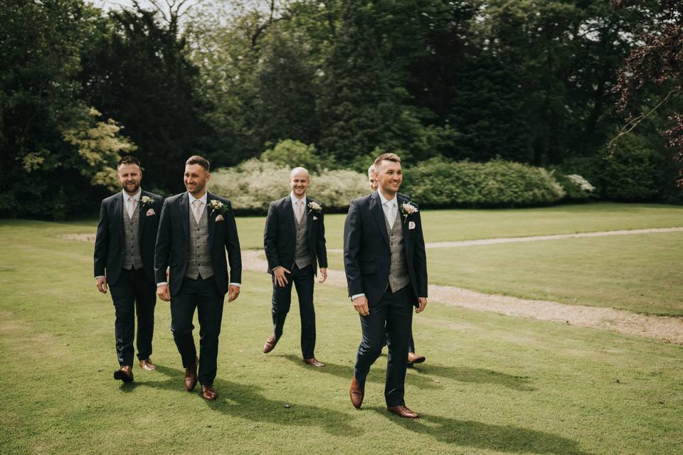 Groom and his men