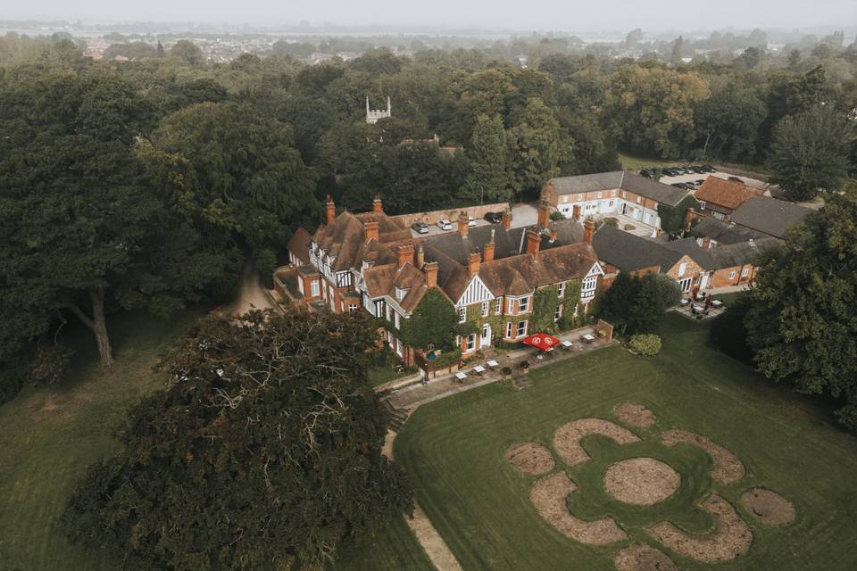 Healing Manor from above