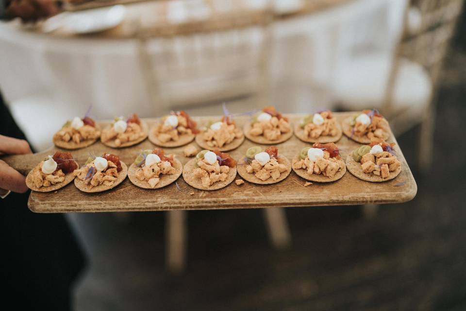 Exquisite canapés