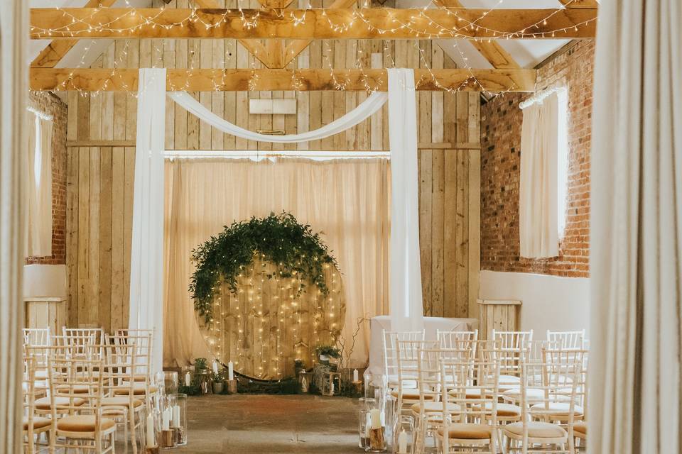 Rustic barn wedding