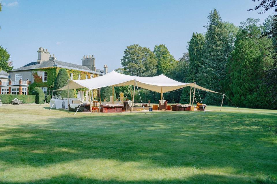 Informal Drinks on Lawn