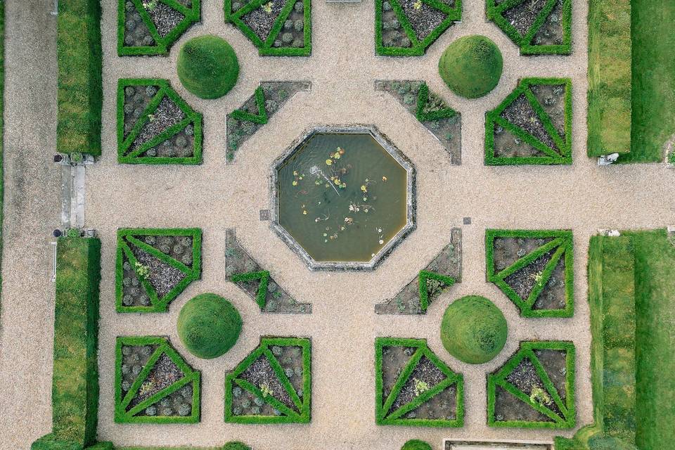 Formal Garden Aerial View