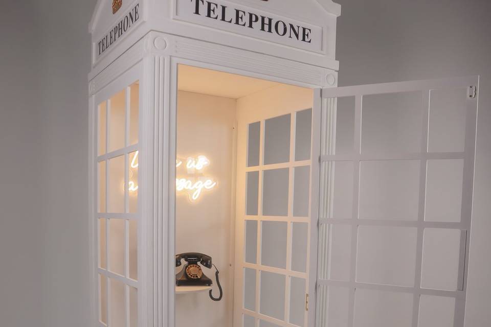 White Telephone Box