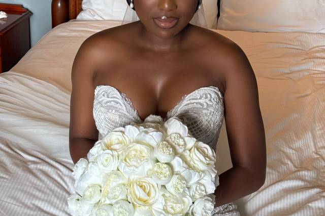 Soft bridal glam