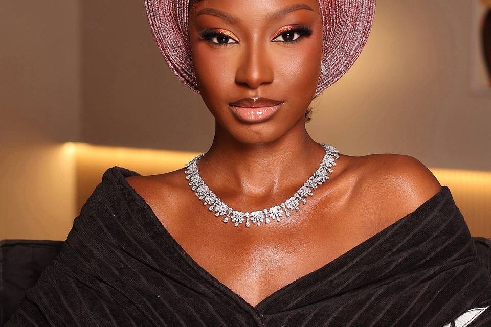 A traditional wedding glam