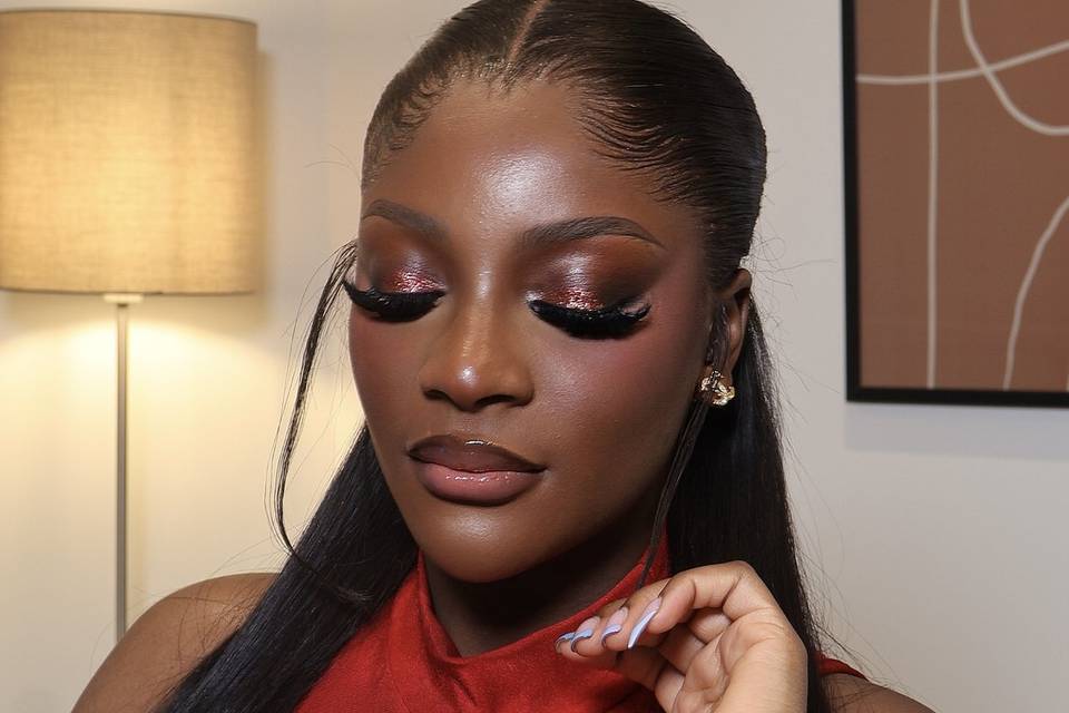 Full glam birthday look