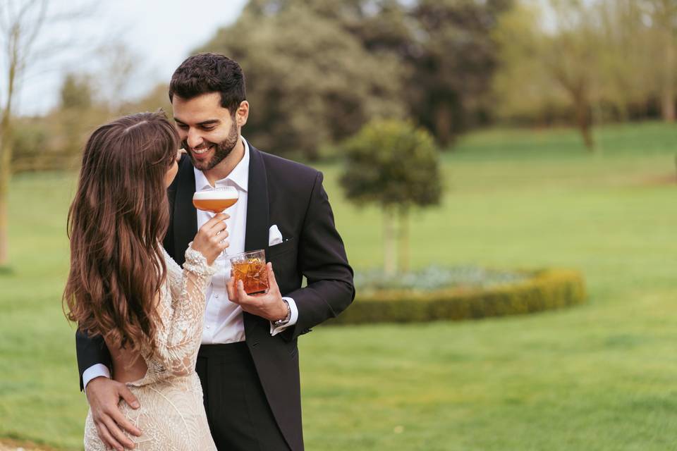 Outdoor wedding photography